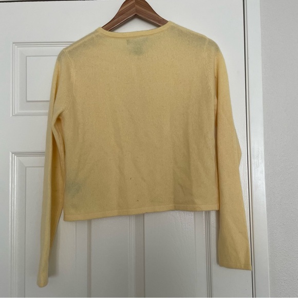 House of Harlow 1960 Yellow Cashmere Cardigan - Picture 5 of 5